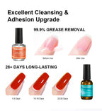 Nail Prep Dehydrator and Primer Set for Long-Lasting Manicures