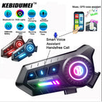 Bluetooth 5.4 Motorcycle Helmet Headset with RGB Lights and IP67 Rating