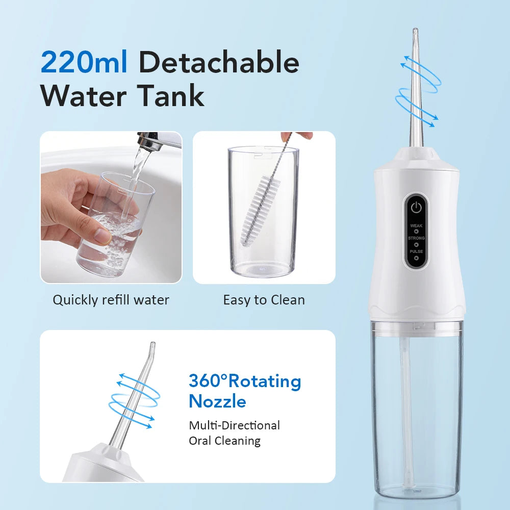 Portable Rechargeable Oral Irrigator Dental Water Flosser