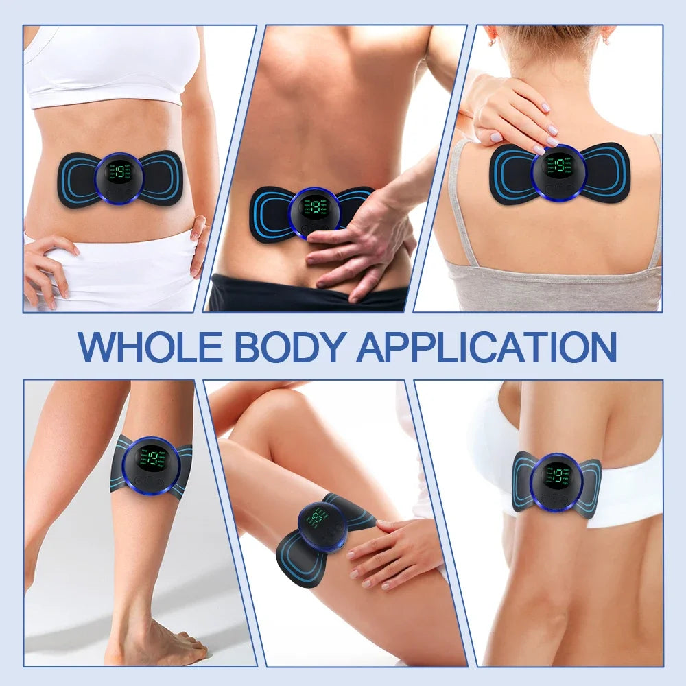 Portable Electric Muscle Massage Patch with Remote