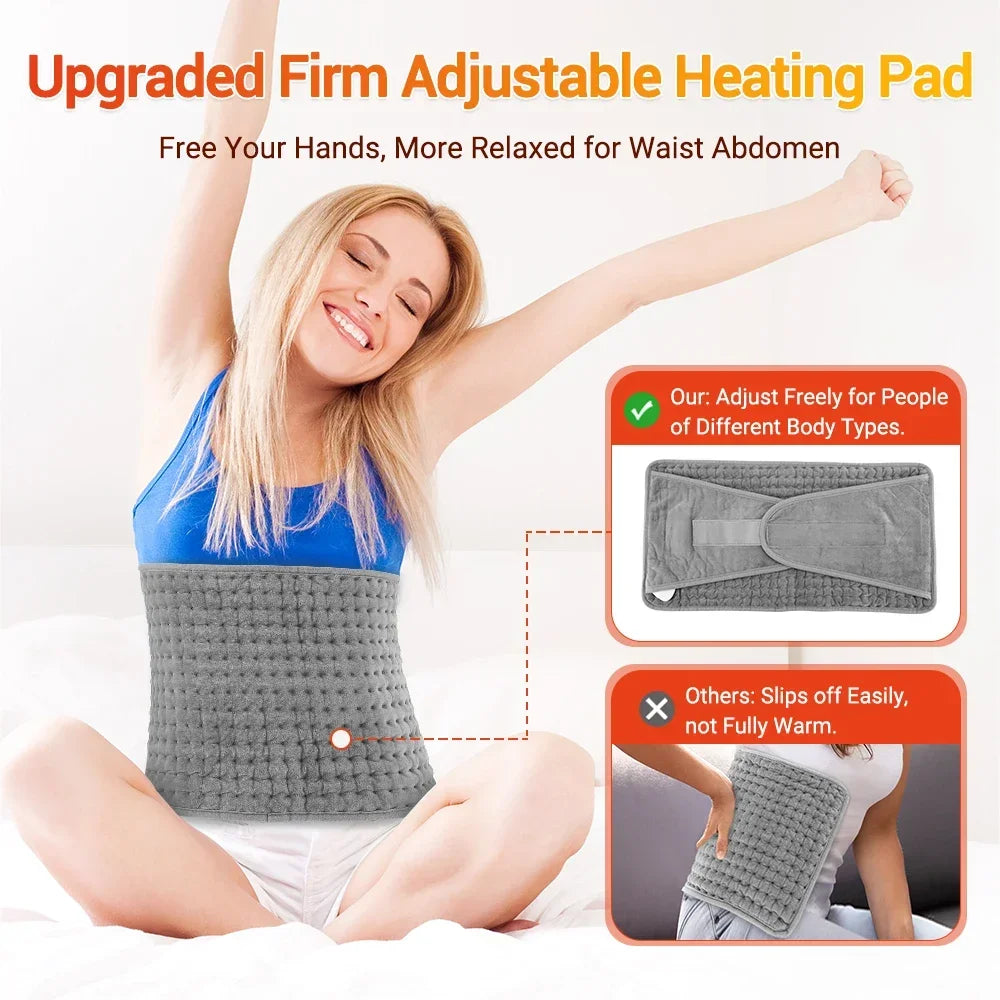 Electric Heating Pad Wrap for Back and Abdomen