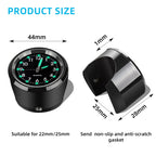 Aluminum Quartz Handlebar Clock for 22mm-25mm Motorcycle Scooter Bike