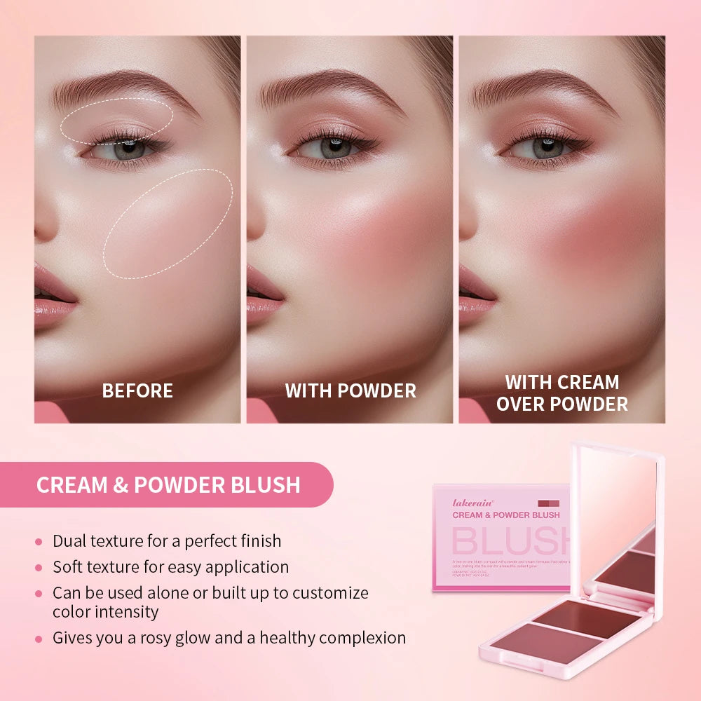2-in-1 Cream and Powder Blush Palette