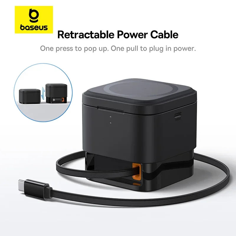 25W 2-in-1 Magnetic Wireless Charging Station for Smartphones - 3