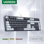 Wired Mechanical Gaming Keyboard 108 Keys with Red Switches