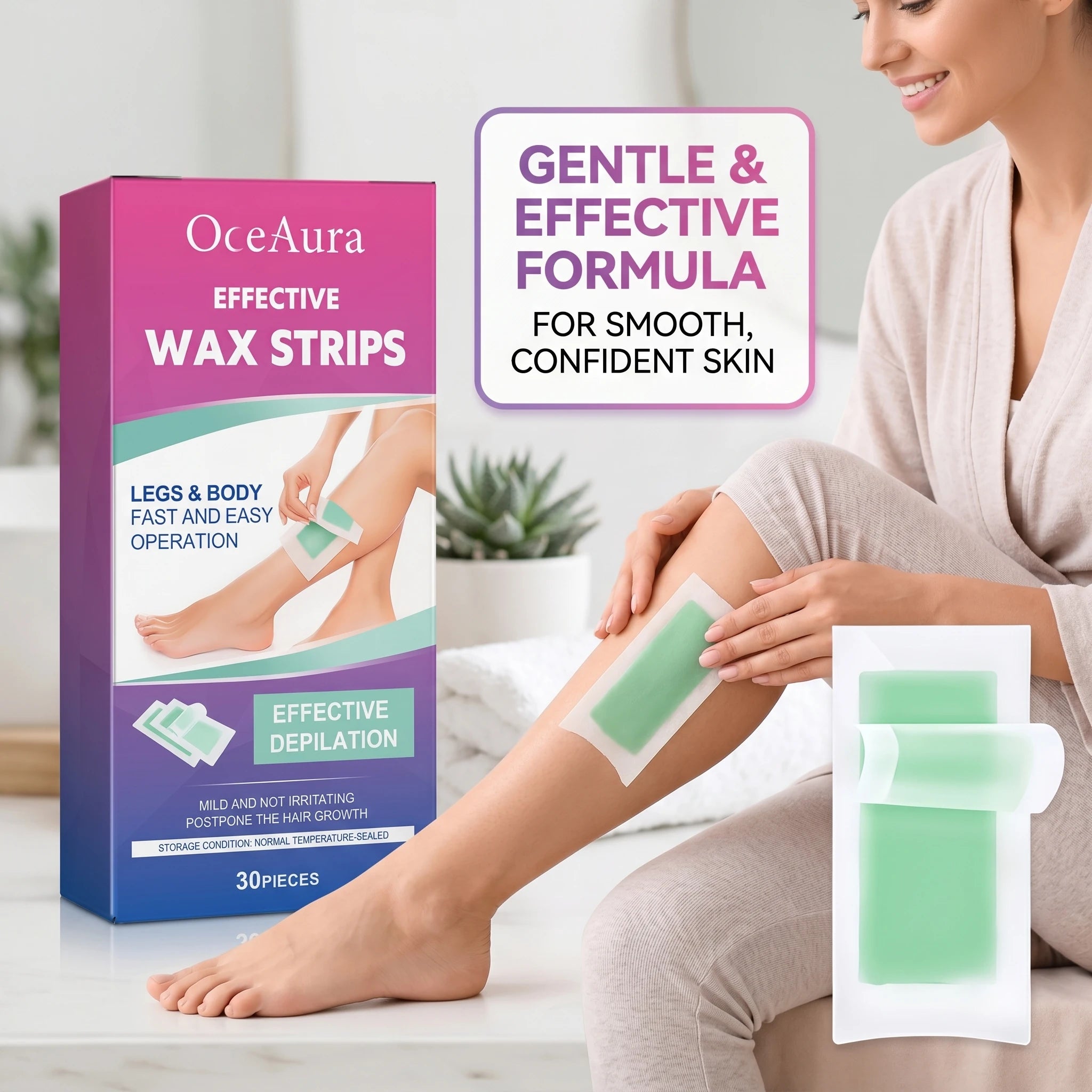Gentle Full Body Hair Removal Wax Strips - 1