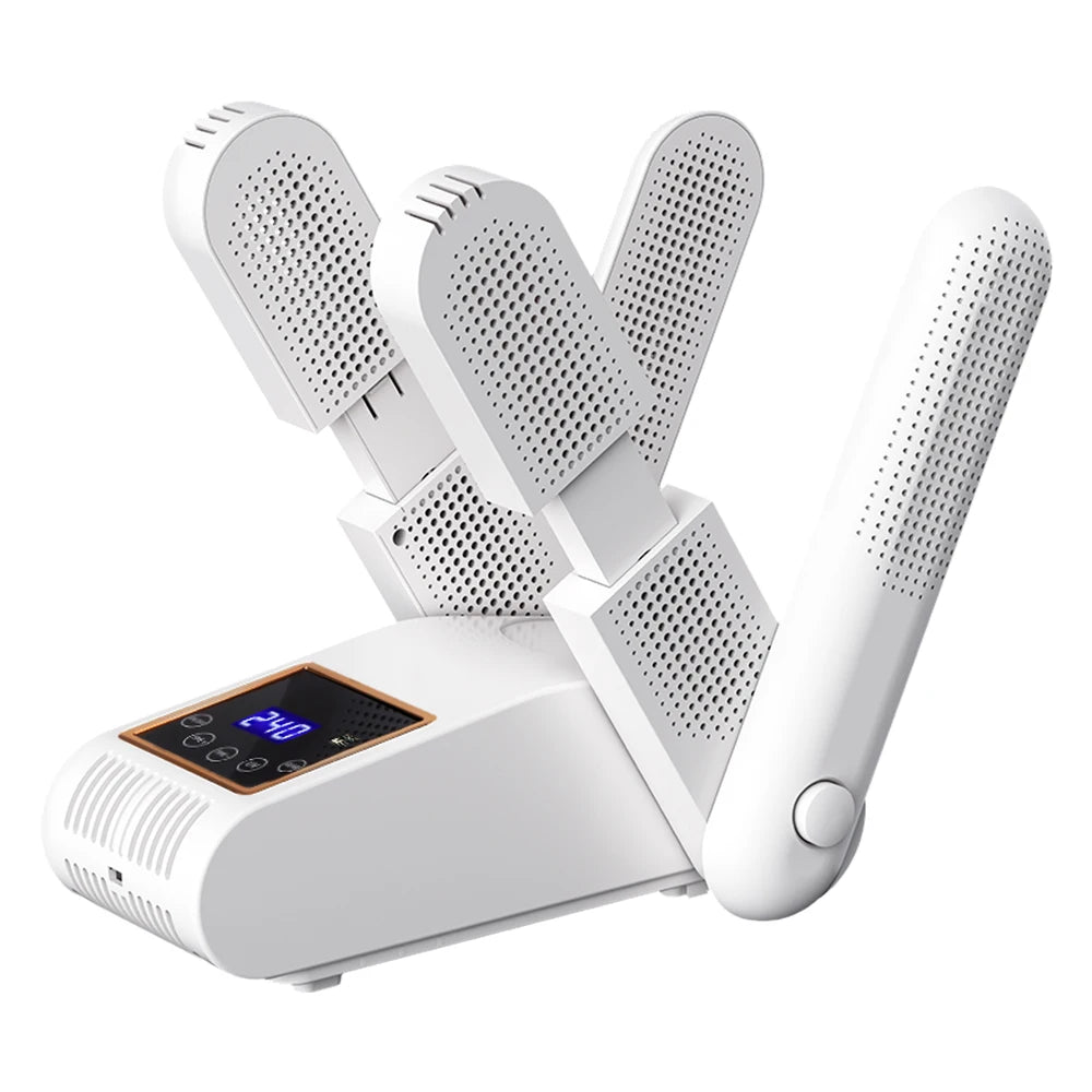 Foldable 4-Tube Electric Shoe and Boot Dryer with UV Sterilization - 17