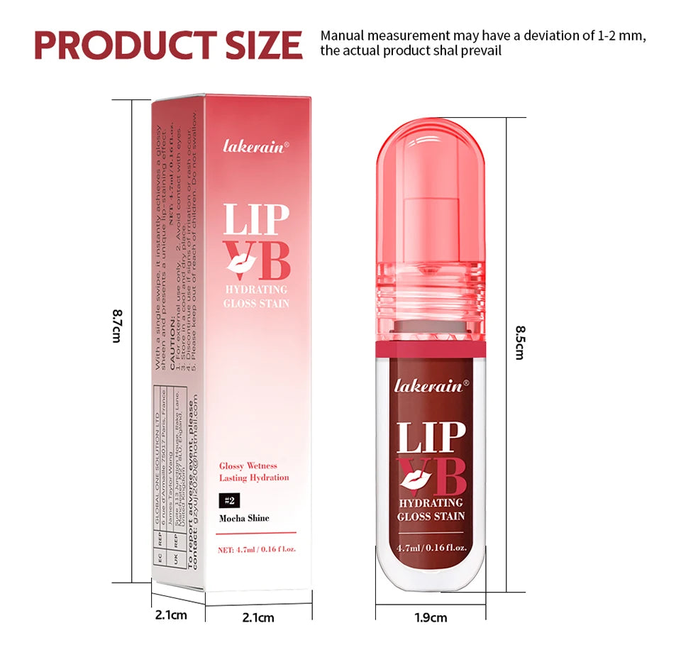 Hydrating Gloss Lip Stain with Vitamin B12 and Coconut Water