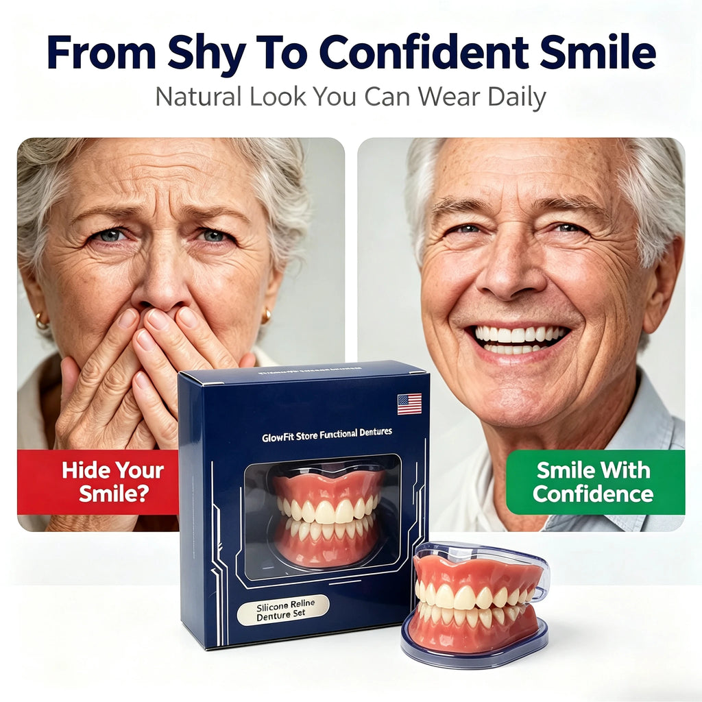 Instant Smile Cosmetic Dentures for Full Mouth
