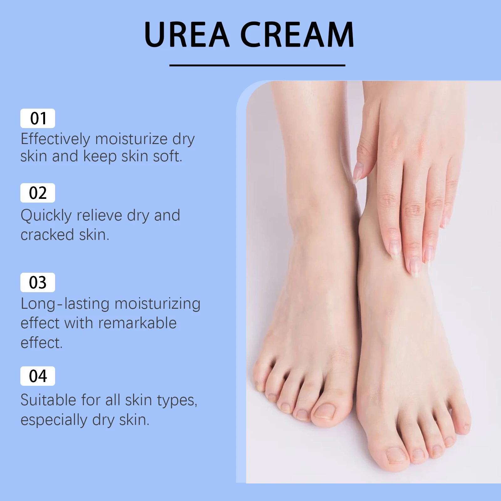 60% Urea Moisturizing Cream for Cracked Heels and Dry Skin - 11