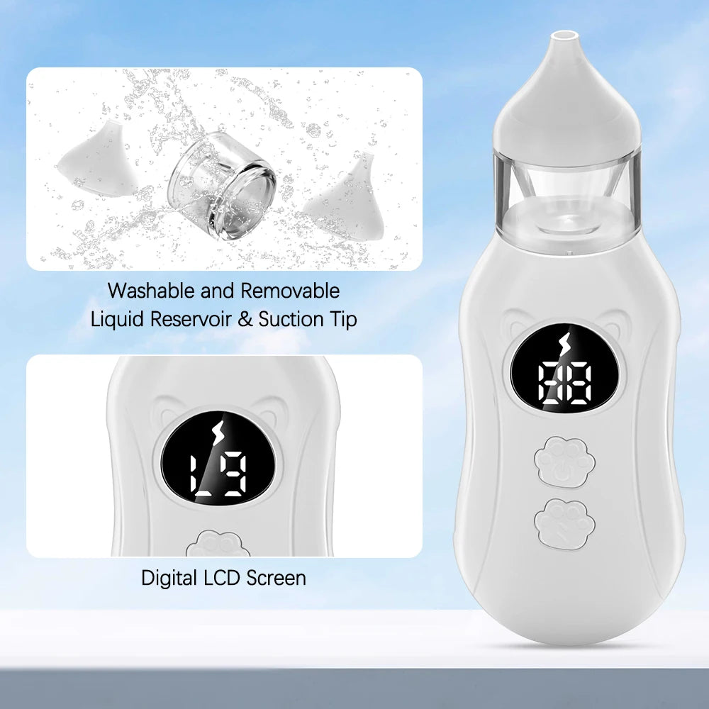 Electric Baby Nasal Aspirator with Music and Suction Control