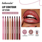 Dual-Sided Long-Lasting Waterproof Lip Stain and Liner Pen