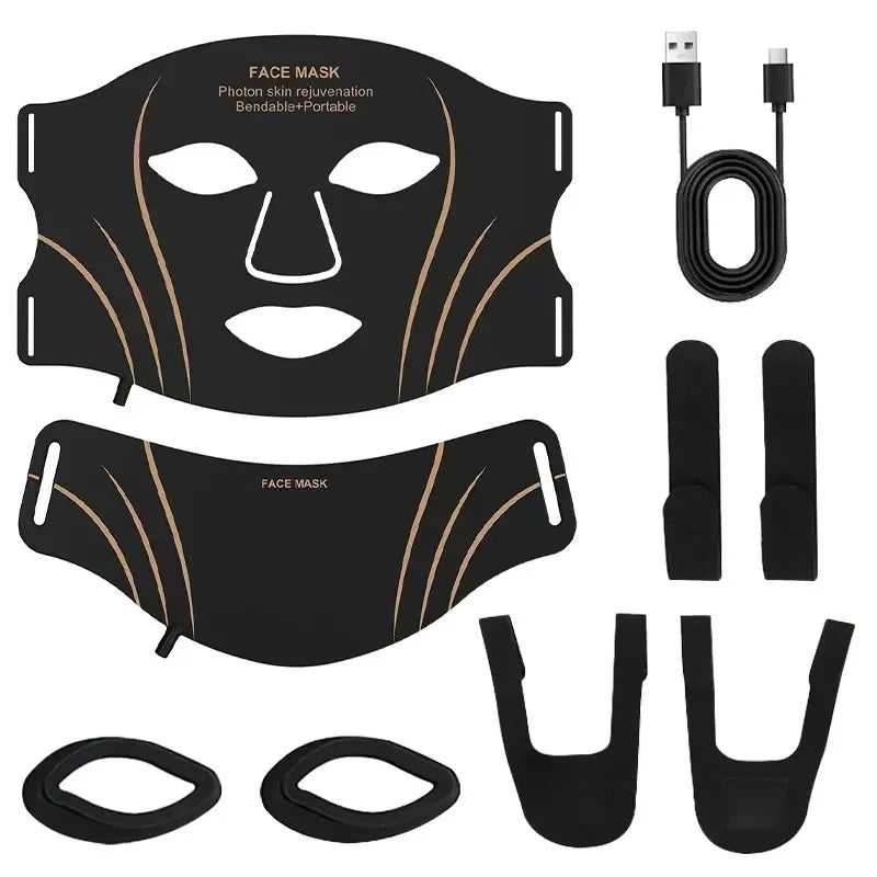 7-Color LED Light Therapy Face and Neck Mask