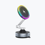 15W Magnetic Wireless Car Charger and Suction Phone Mount