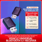 Bluetooth 5.1 Car FM Transmitter and Wireless Audio Receiver