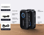 Bluetooth 5.3 Car Audio Receiver Adapter with 3.5mm AUX
