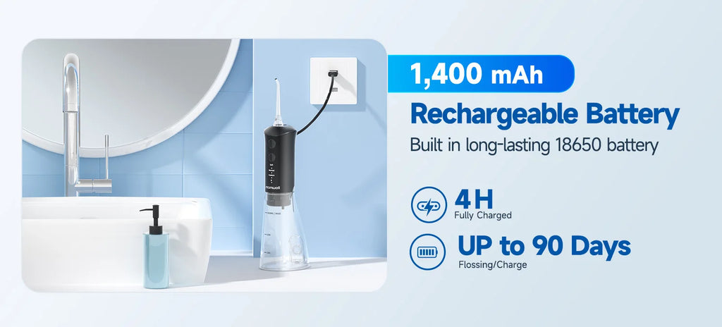 Portable Electric Nasal Irrigator and Water Flosser Combo