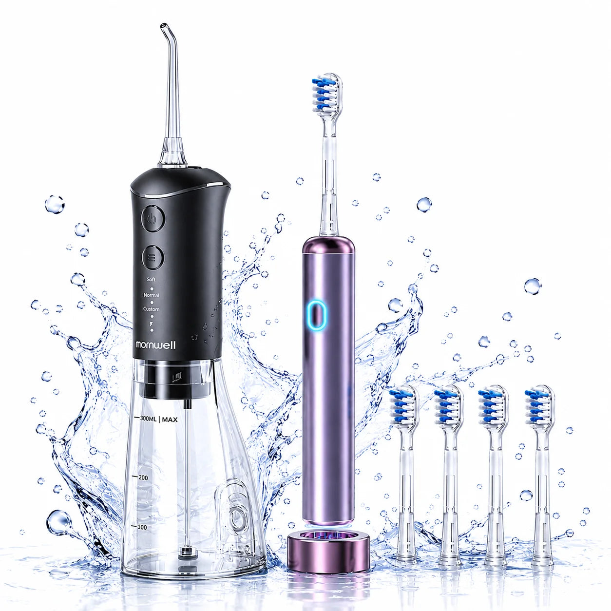 Portable Water Flosser and Electric Toothbrush Dental Care Set - 1