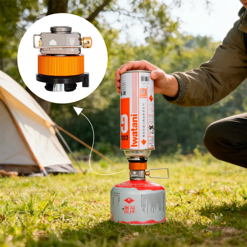 Portable Outdoor Camping Gas Canister Refill Adapter