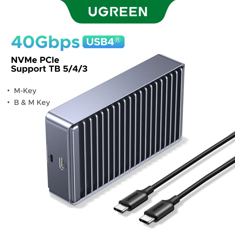40Gbps USB4 NVMe SSD Enclosure for High-Speed Data Transfer