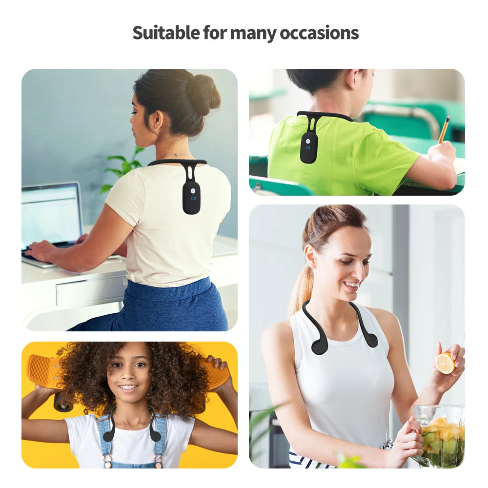 Intelligent Posture Corrector with Vibration Reminder and LCD Display