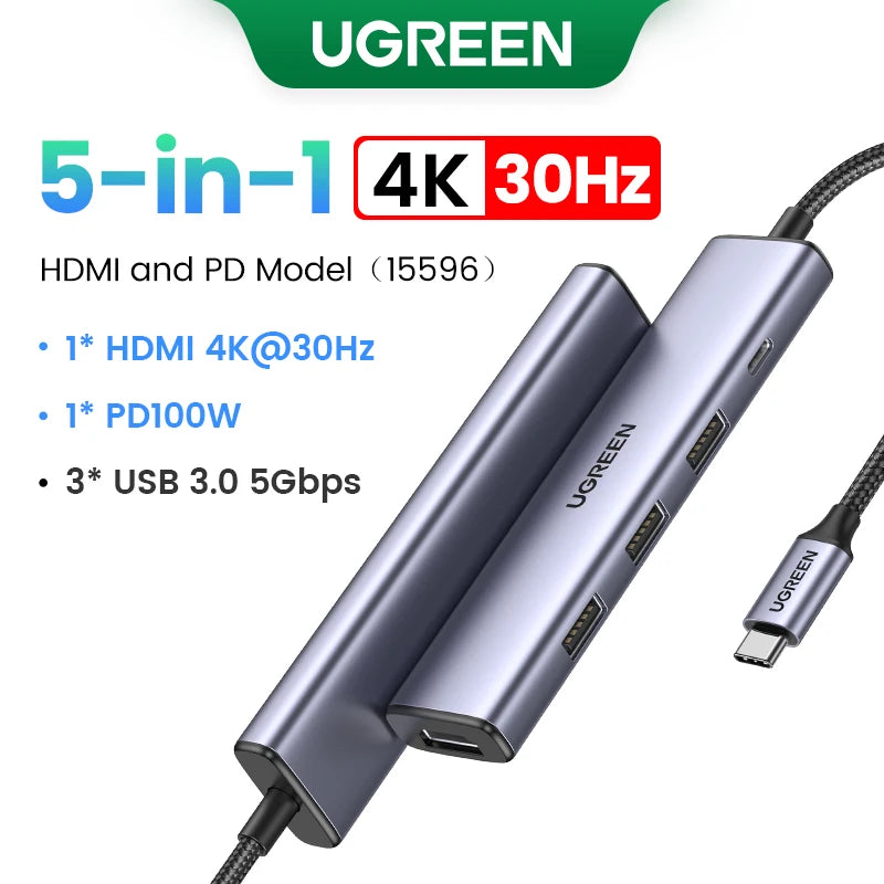 9-in-1 USB-C Hub with 4K 60Hz HDMI and 10Gbps Data Transfer