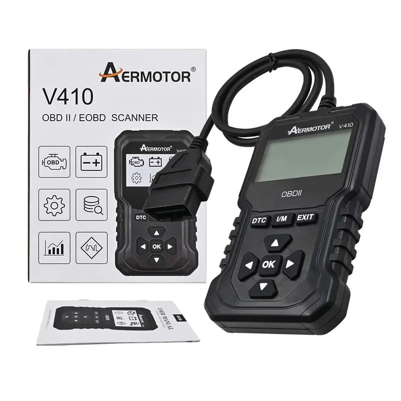 OBD2 Engine Fault Code Reader Diagnostic Scanner for 12V Vehicles