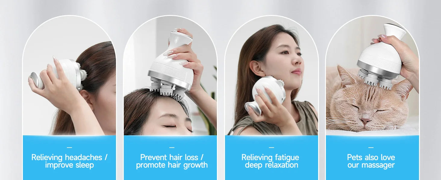Electric Scalp and Full Body Deep Tissue Massage Tool - 8