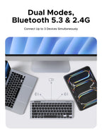 Dual-Mode Bluetooth 5.3 & 2.4G Slim Wireless Keyboard