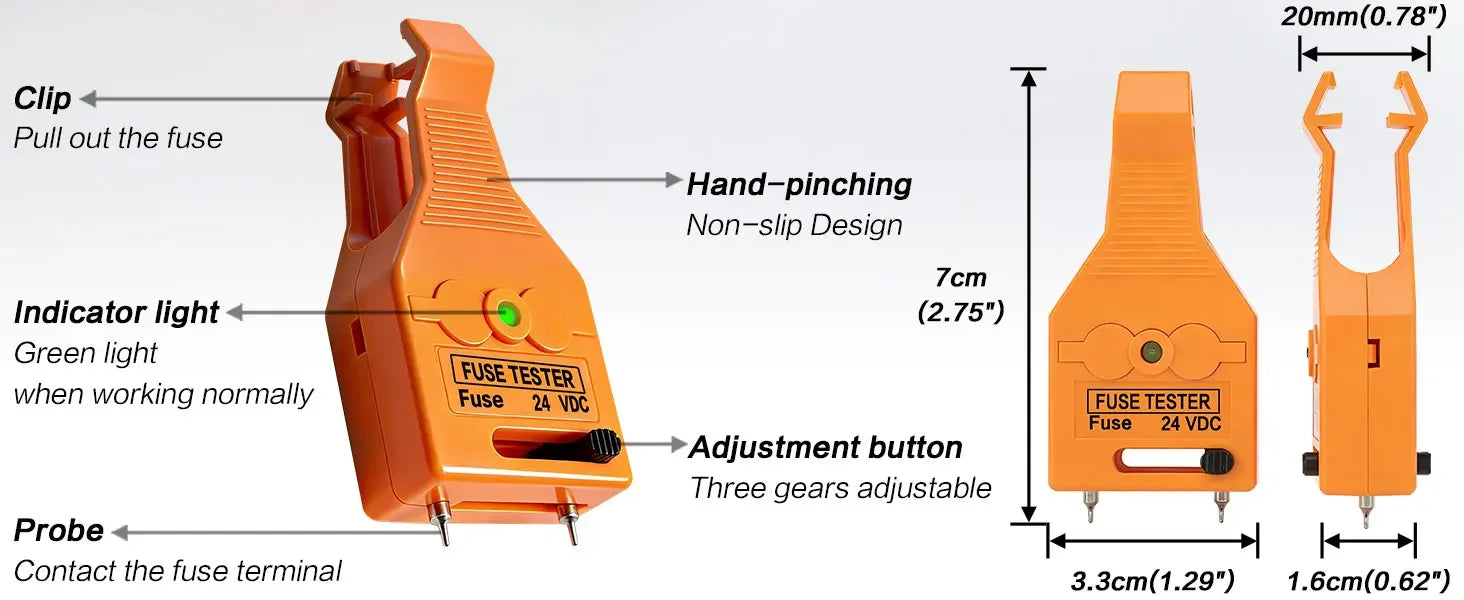 Automotive Blade Fuse Tester and Puller Tool - 8
