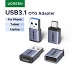 USB-A Male to USB-C Female OTG Adapter