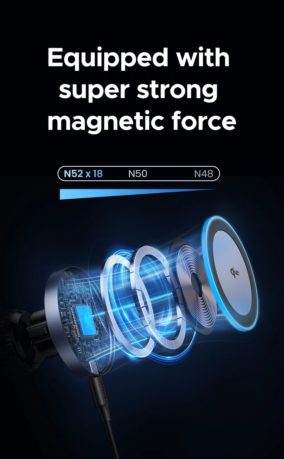 Magnetic Wireless Car Charger for iPhone - 9