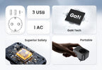30W GaN Fast Charger with Built-in AC Wall Socket
