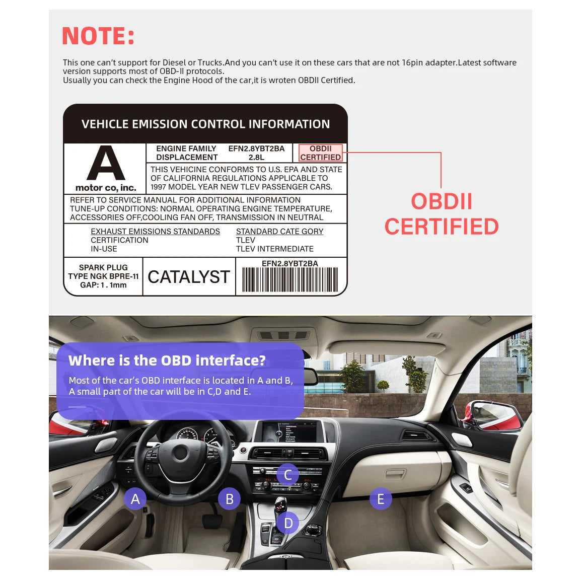 Bluetooth OBD2 Car Diagnostic Scanner for Android - 7