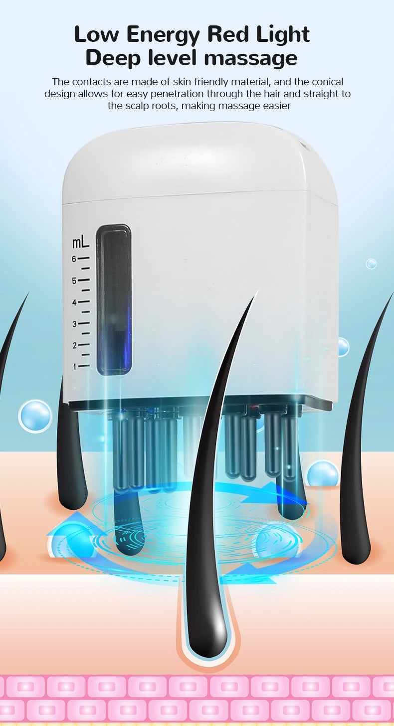 Electric Scalp Massager and Hair Oil Applicator Comb - 8