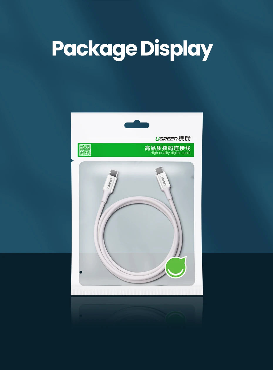 60W USB-C to USB-C Fast Charging Data Cable - 18