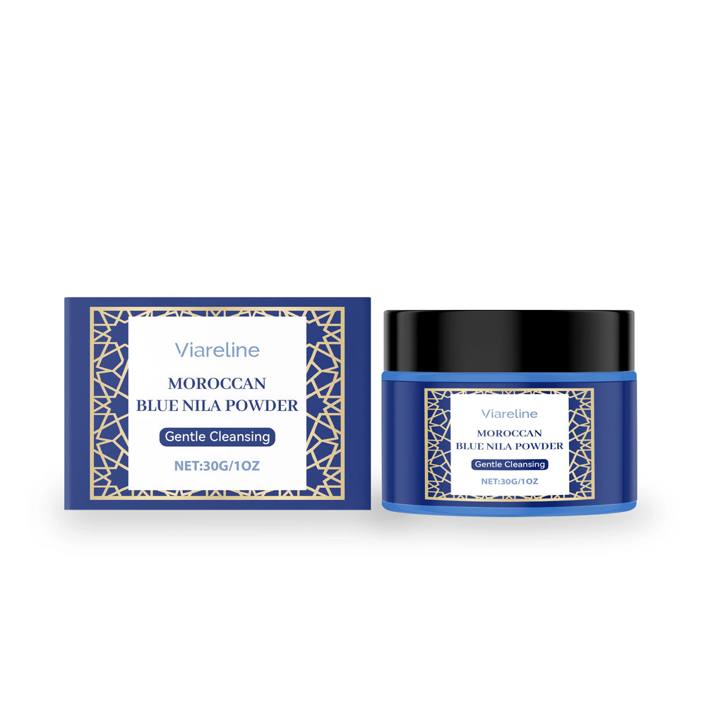 Moroccan Blue Nila Powder for Face Brightening and Cleansing