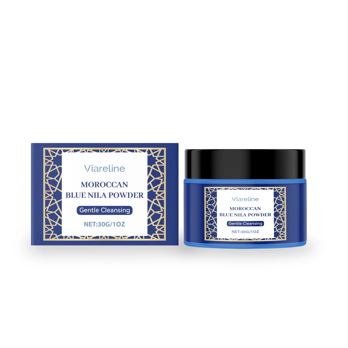 Moroccan Blue Nila Powder for Face Brightening and Cleansing