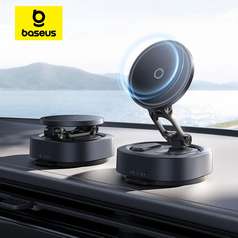 Magnetic Suction Cup Car Phone Mount with 720° Adjustable Rotation