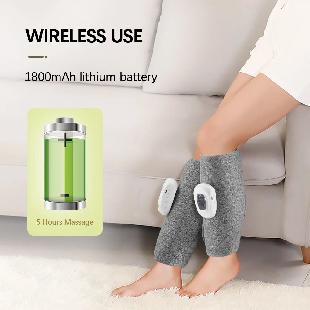 Wireless Air Compression Calf Massager for Muscle Recovery - 5