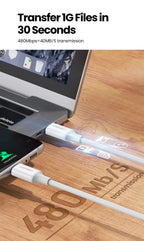 60W USB-C to USB-C Fast Charging Data Cable