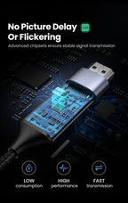 4K 60Hz USB-C to HDMI Adapter Cable for Laptops and Smartphones