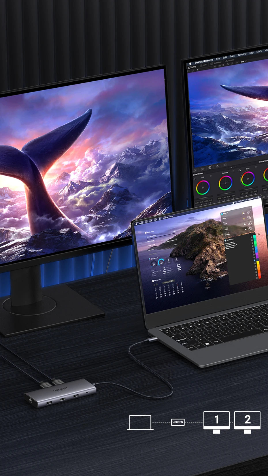 10-in-1 Dual HDMI USB-C Docking Station with 100W PD and 8K Support