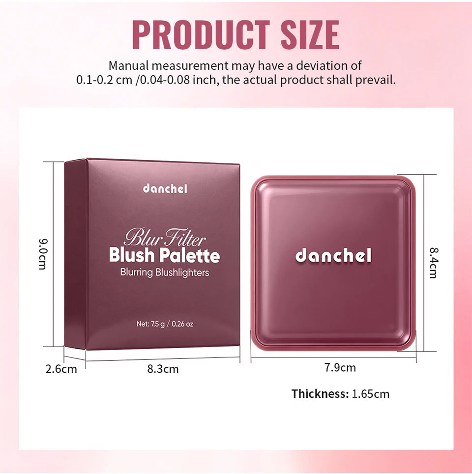 4-Shade Matte and Shimmer Blush Palette