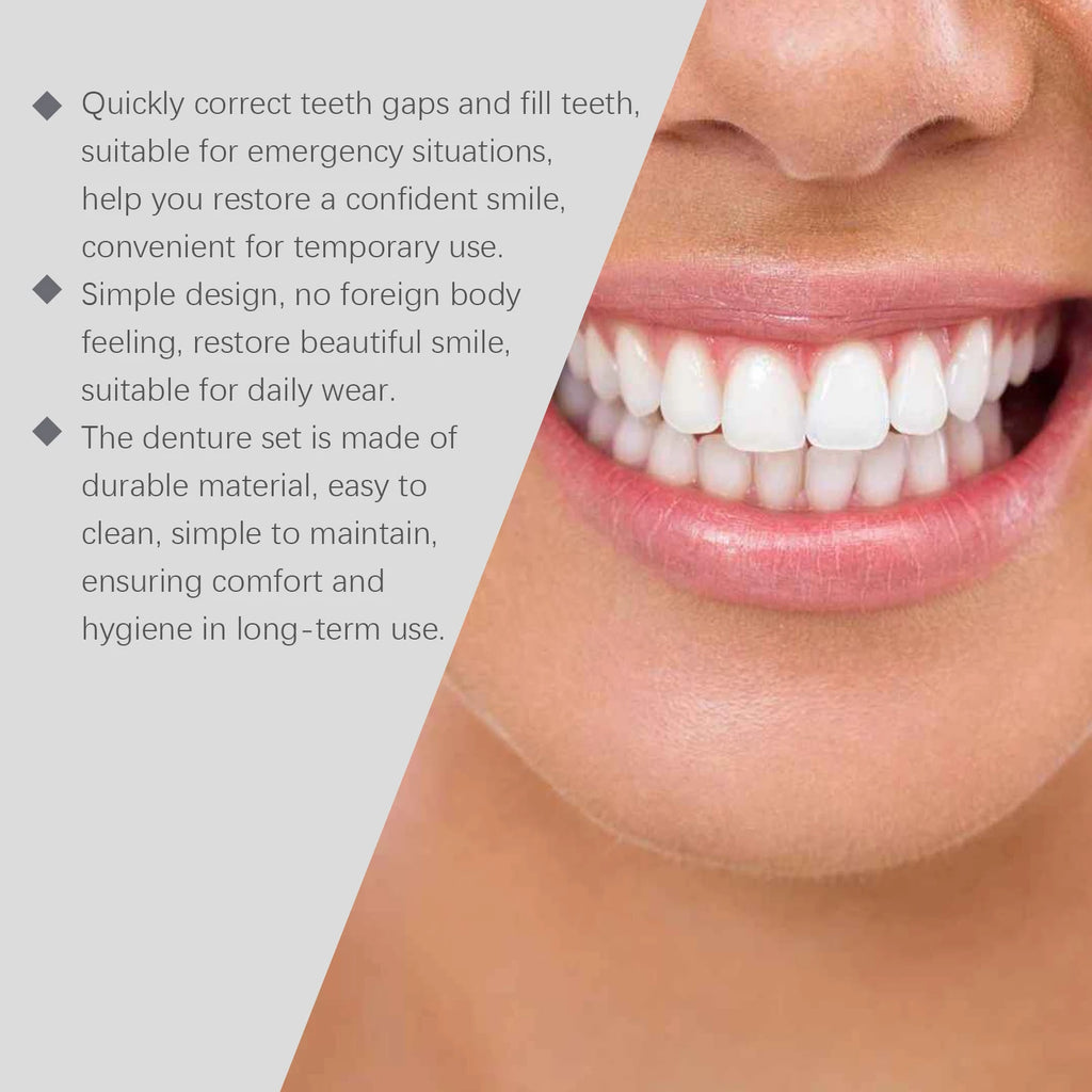 Temporary Silicone Dental Veneers and Denture Set