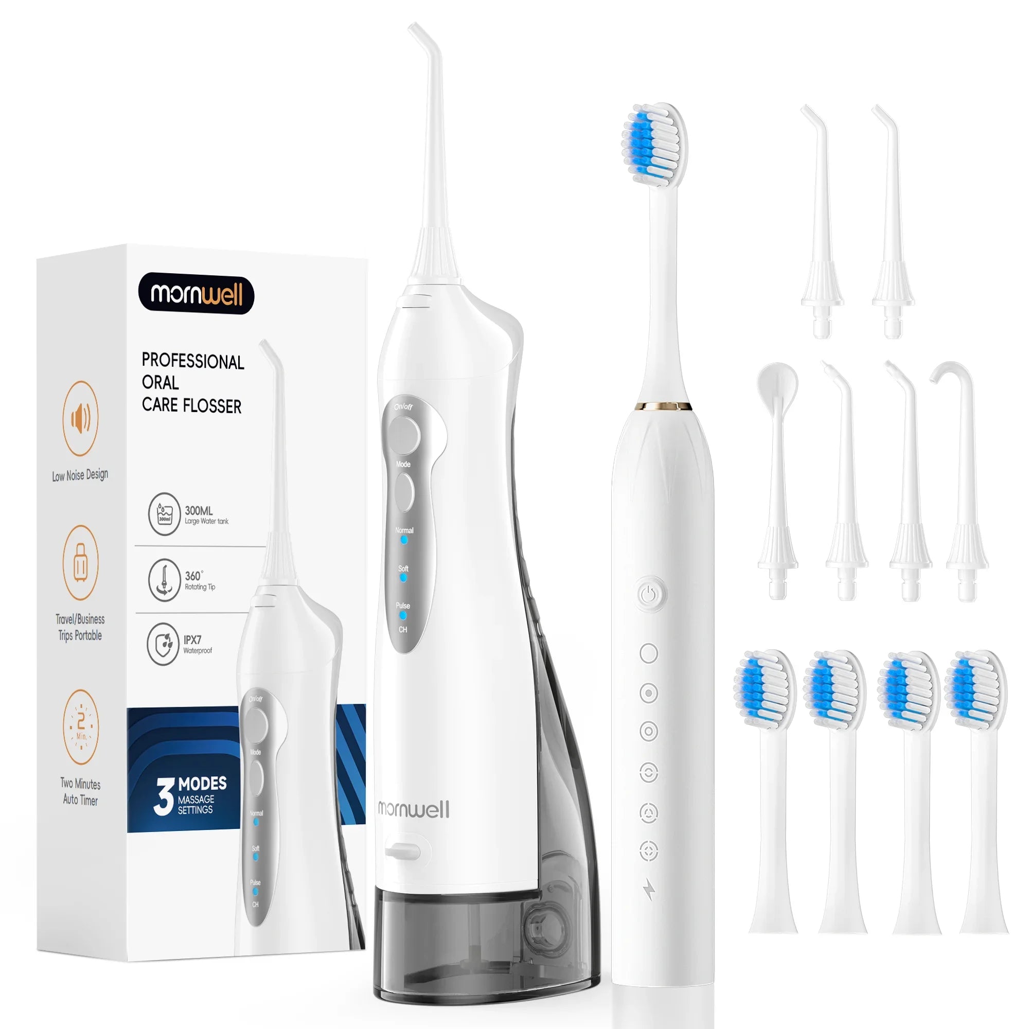 Portable Oral Irrigator and Sonic Electric Toothbrush Set - 25