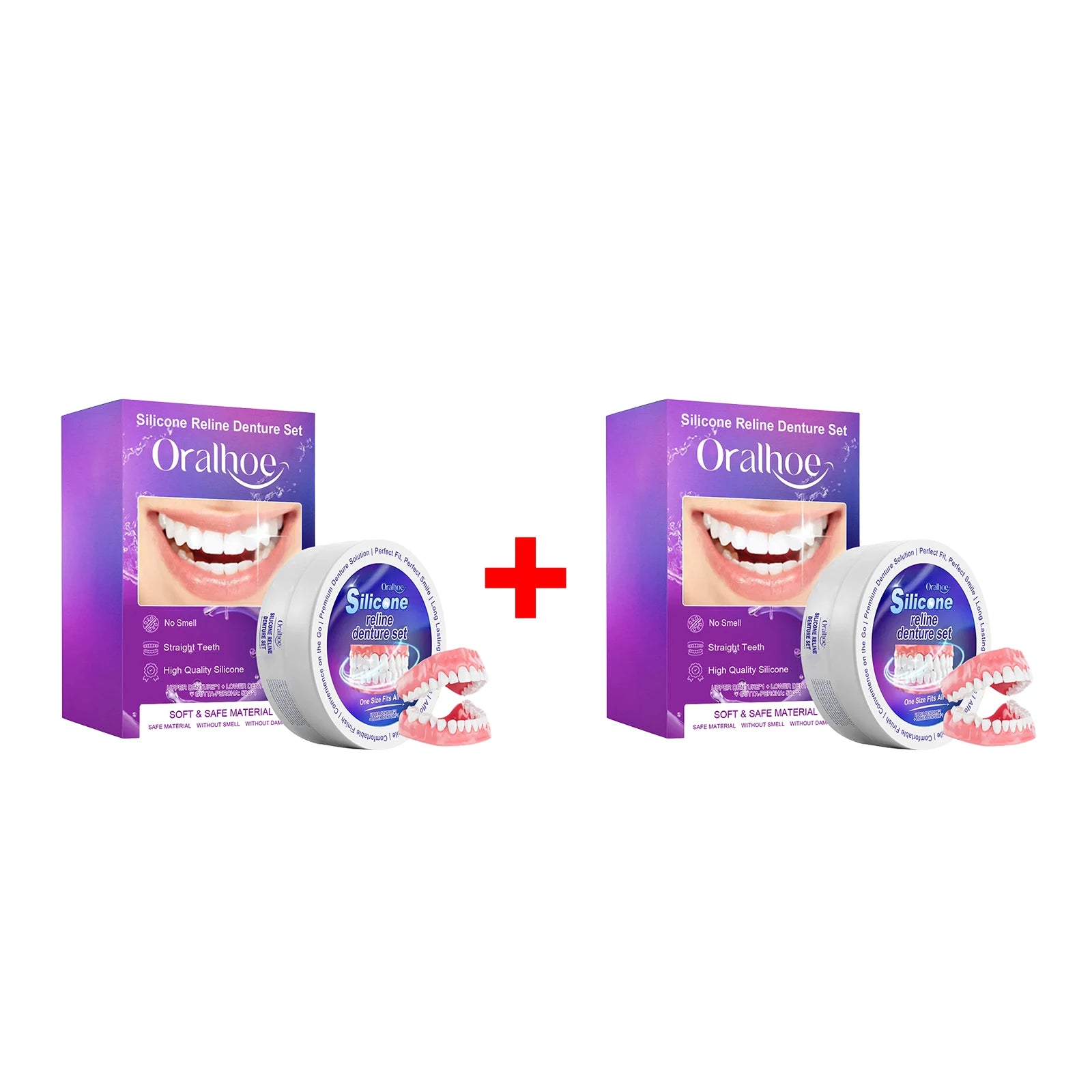 Silicone Reline Denture Set for Comfortable Fit and Natural Smile - 18