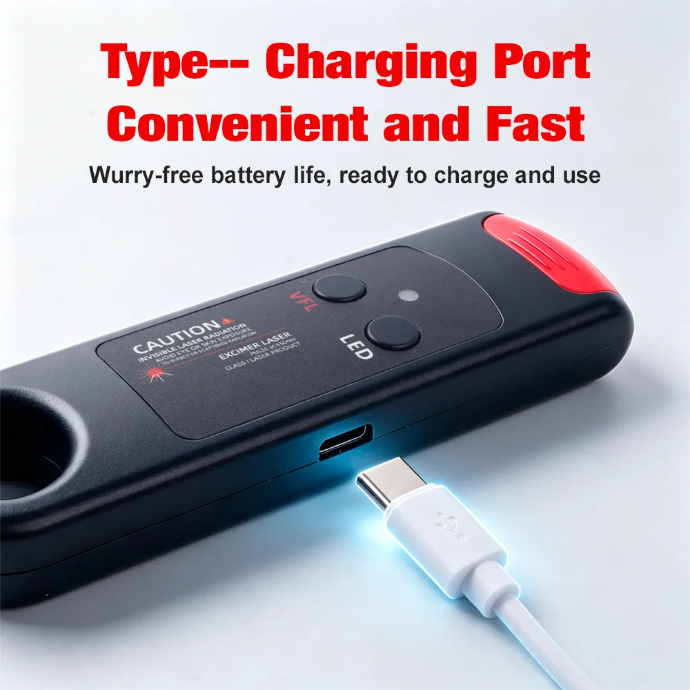Rechargeable Visual Fault Locator for Fiber Optic Cable Testing