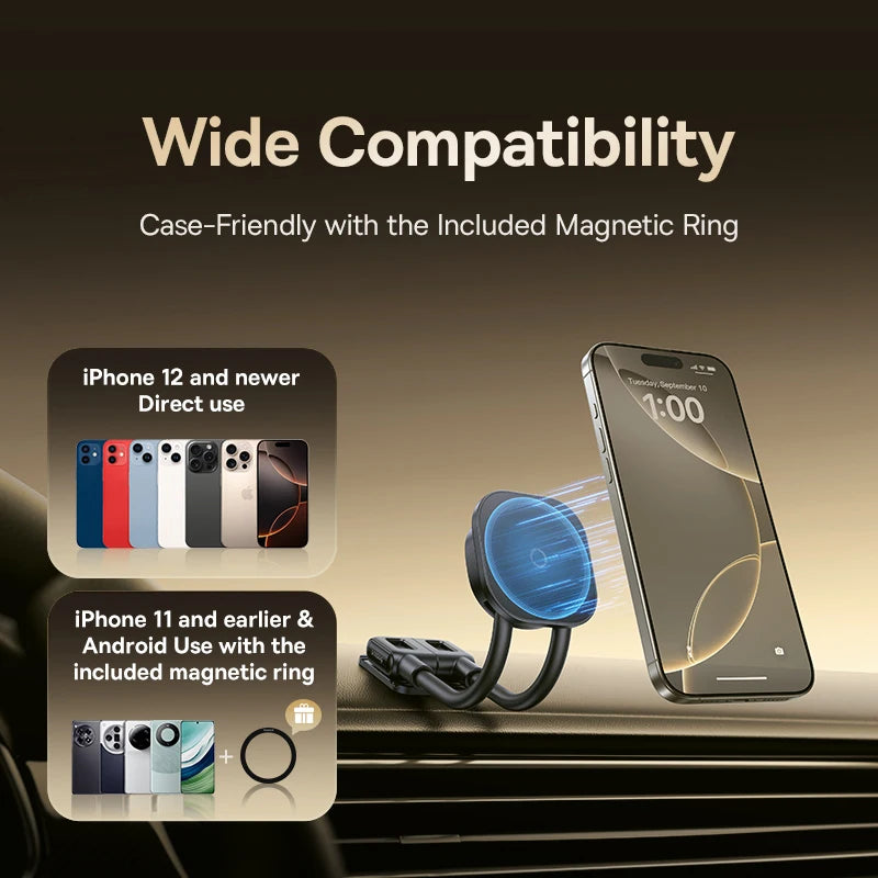 Magnetic Foldable Car Phone Holder for Dashboard