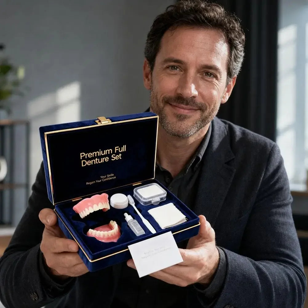 Instant Smile Full Mouth Denture Set for Men and Women